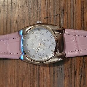 Joan Rivers Classics Lavender & Silver Watch